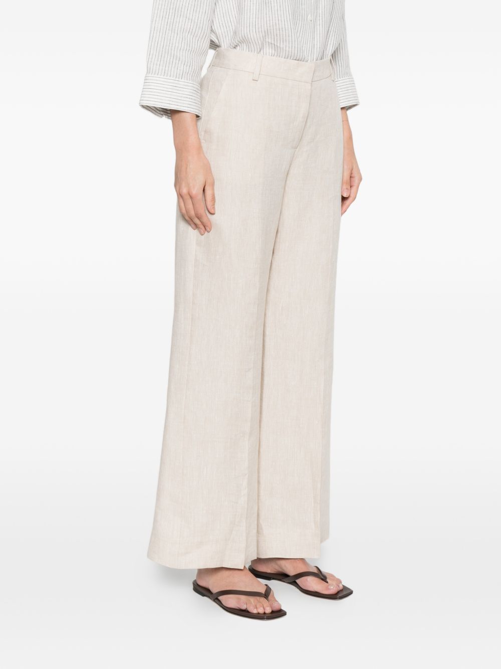 PANTALONI PALAZZO MALIZIA IN AVORIO MAXMARA WEEKEND - donna 