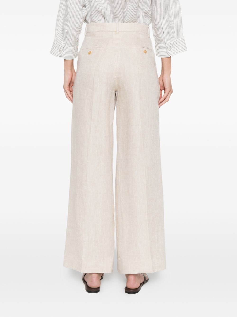 PANTALONI PALAZZO MALIZIA IN AVORIO MAXMARA WEEKEND - donna 