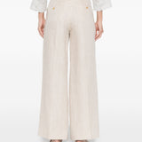 PANTALONI PALAZZO MALIZIA IN AVORIO MAXMARA WEEKEND - donna 