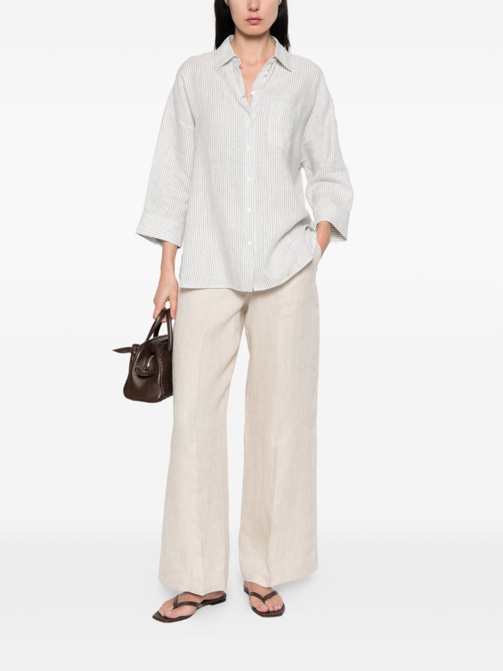PANTALONI PALAZZO MALIZIA IN AVORIO MAXMARA WEEKEND - donna 