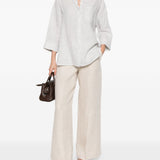 PANTALONI PALAZZO MALIZIA IN AVORIO MAXMARA WEEKEND - donna 