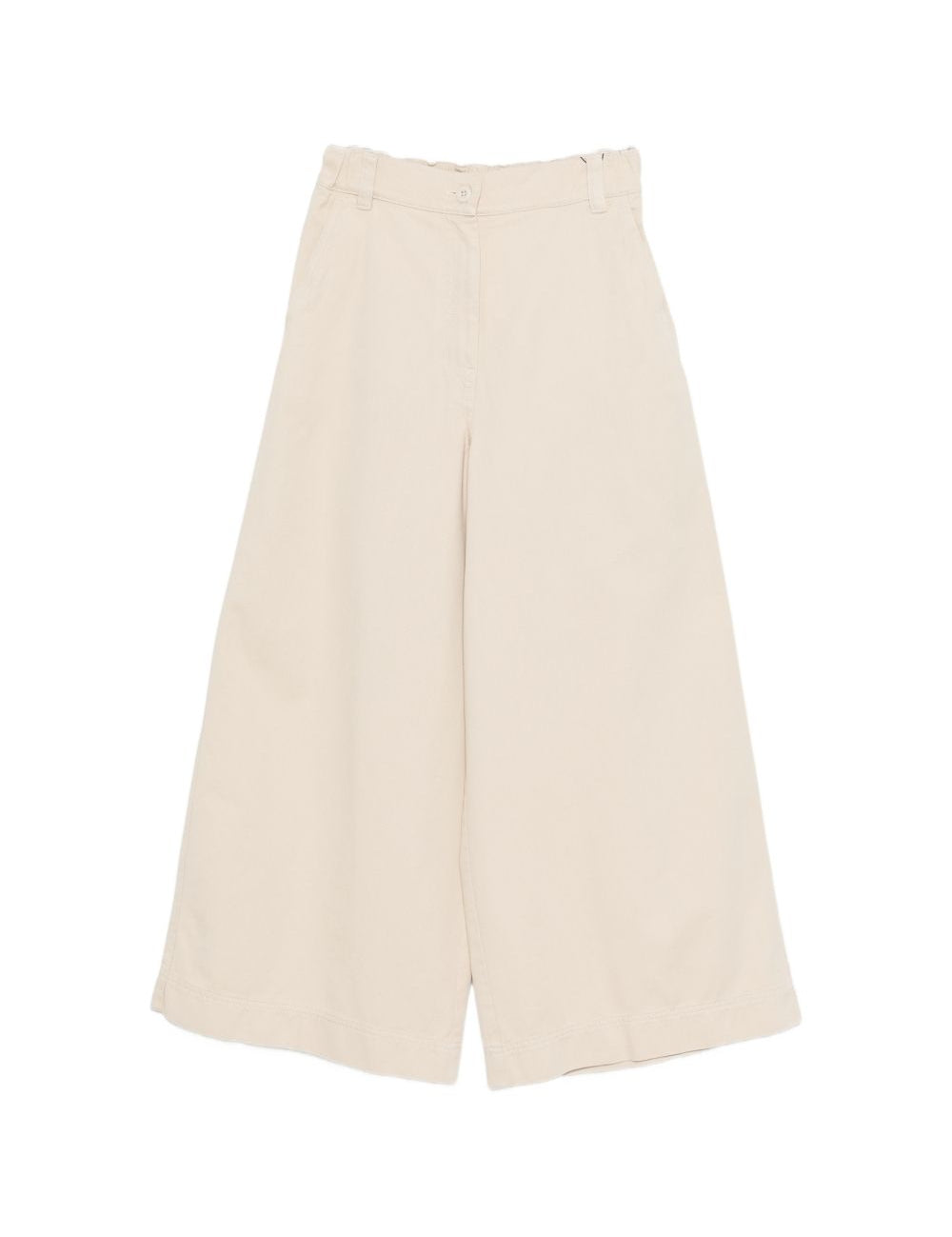 Pantaloni a gamba larga con bottoni in beige Maxmara weekend - donna 