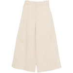 Pantaloni a gamba larga con bottoni in beige Maxmara weekend - donna 