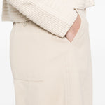 Pantaloni a gamba larga con bottoni in beige Maxmara weekend - donna 