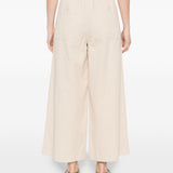 Pantaloni a gamba larga con bottoni in beige Maxmara weekend - donna 
