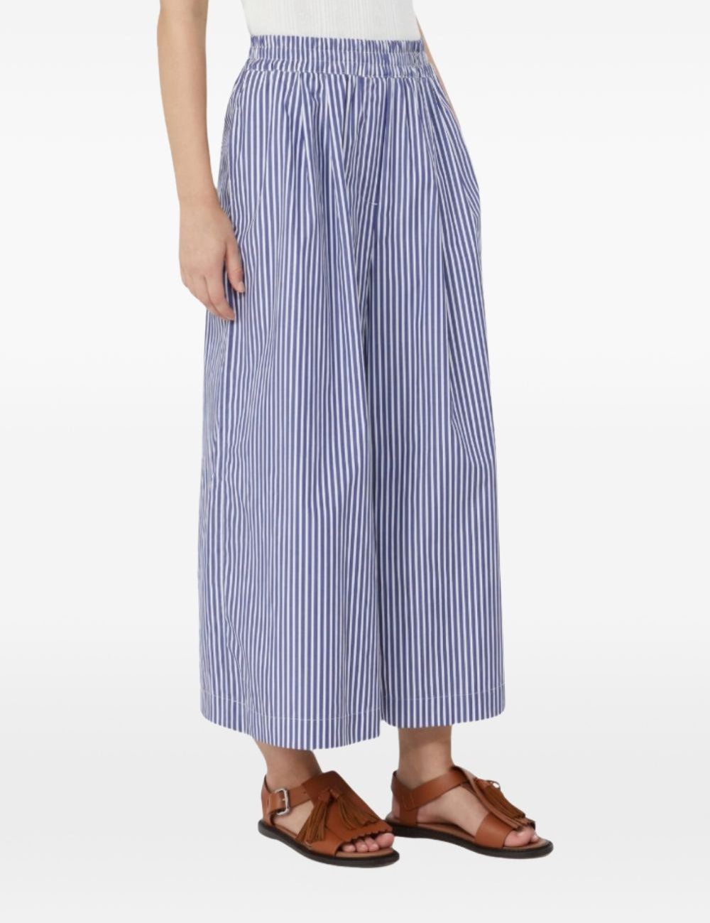 Pantaloni a righe a gamba ampia Ottone in blu MaxMara Weekend - donna 