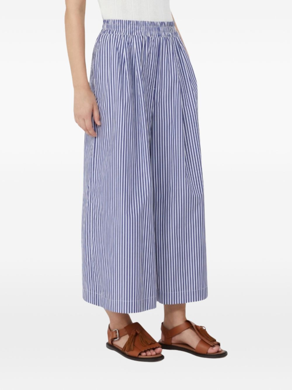 Pantaloni a righe a gamba ampia Ottone in blu MaxMara Weekend - donna 