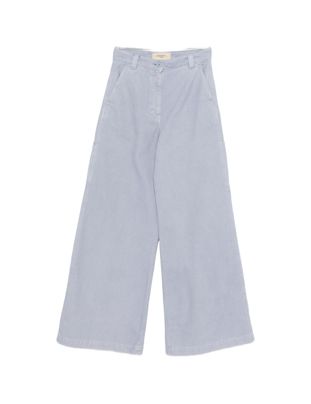 Pantaloni a gamba larga con bottoni in blu Maxmara weekend - donna 