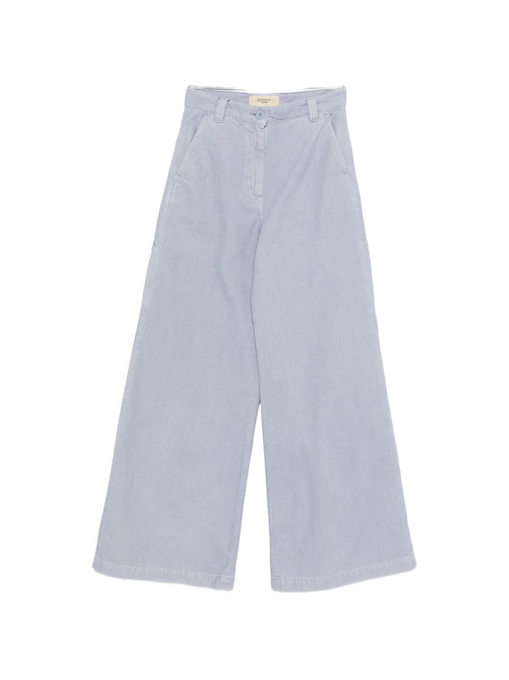 Pantaloni a gamba larga con bottoni in blu Maxmara weekend - donna 