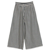 Pantaloni donare con stampa quadretti in bianco e nero Max Mara Weekend - donna 
