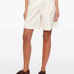 Pantaloncini plissettati in bianco Maxmara weekend - donna 