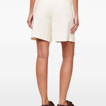 Pantaloncini plissettati in bianco Maxmara weekend - donna 