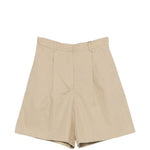 Pantaloncini a pieghe in beige Maxmara weekend - donna 