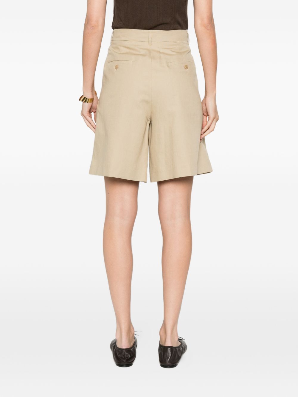 Pantaloncini a pieghe in beige Maxmara weekend - donna 