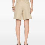 Pantaloncini a pieghe in beige Maxmara weekend - donna 