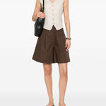 Pantaloncini a pieghe ECUBA in marrone Maxmara weekend - donna 