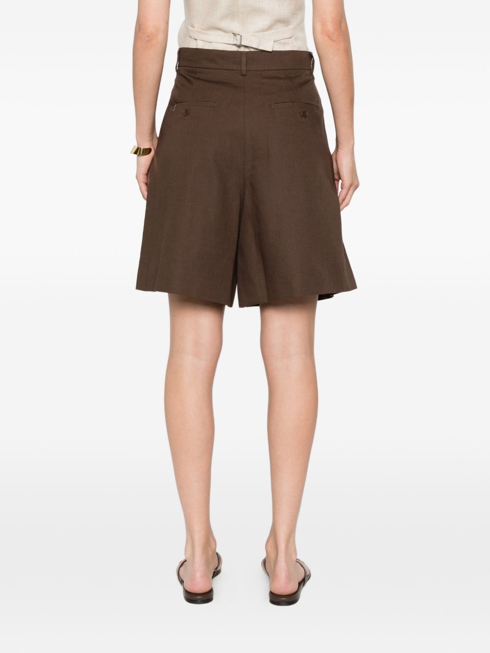 Pantaloncini a pieghe ECUBA in marrone Maxmara weekend - donna 