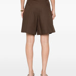 Pantaloncini a pieghe ECUBA in marrone Maxmara weekend - donna 