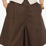 Pantaloncini a pieghe ECUBA in marrone Maxmara weekend - donna 