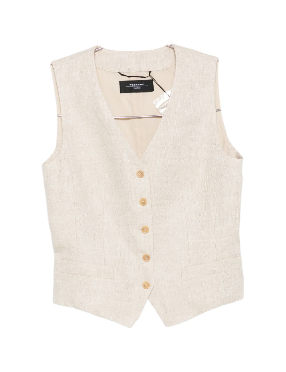 Gilet pace con bottoni in avorio Max Mara Weekend - donna 