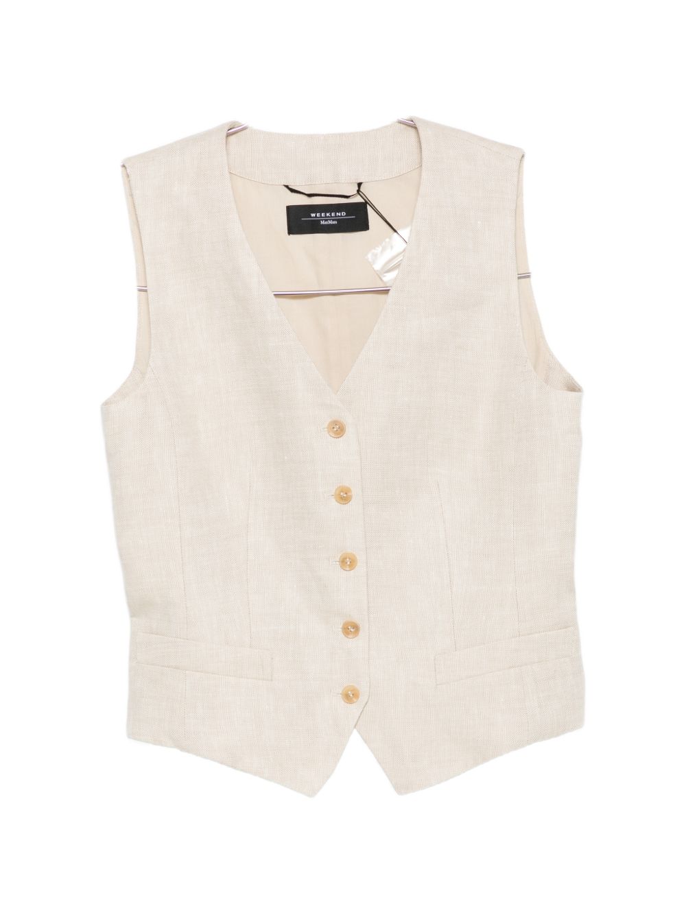 Gilet pace con bottoni in avorio Max Mara Weekend - donna 