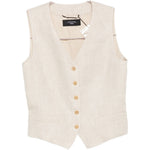 Gilet pace con bottoni in avorio Max Mara Weekend - donna 