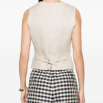 Gilet pace con bottoni in avorio Max Mara Weekend - donna 
