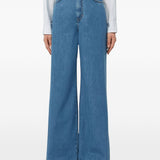Jeans con bottoni in blu Maxmara weekend - donna 