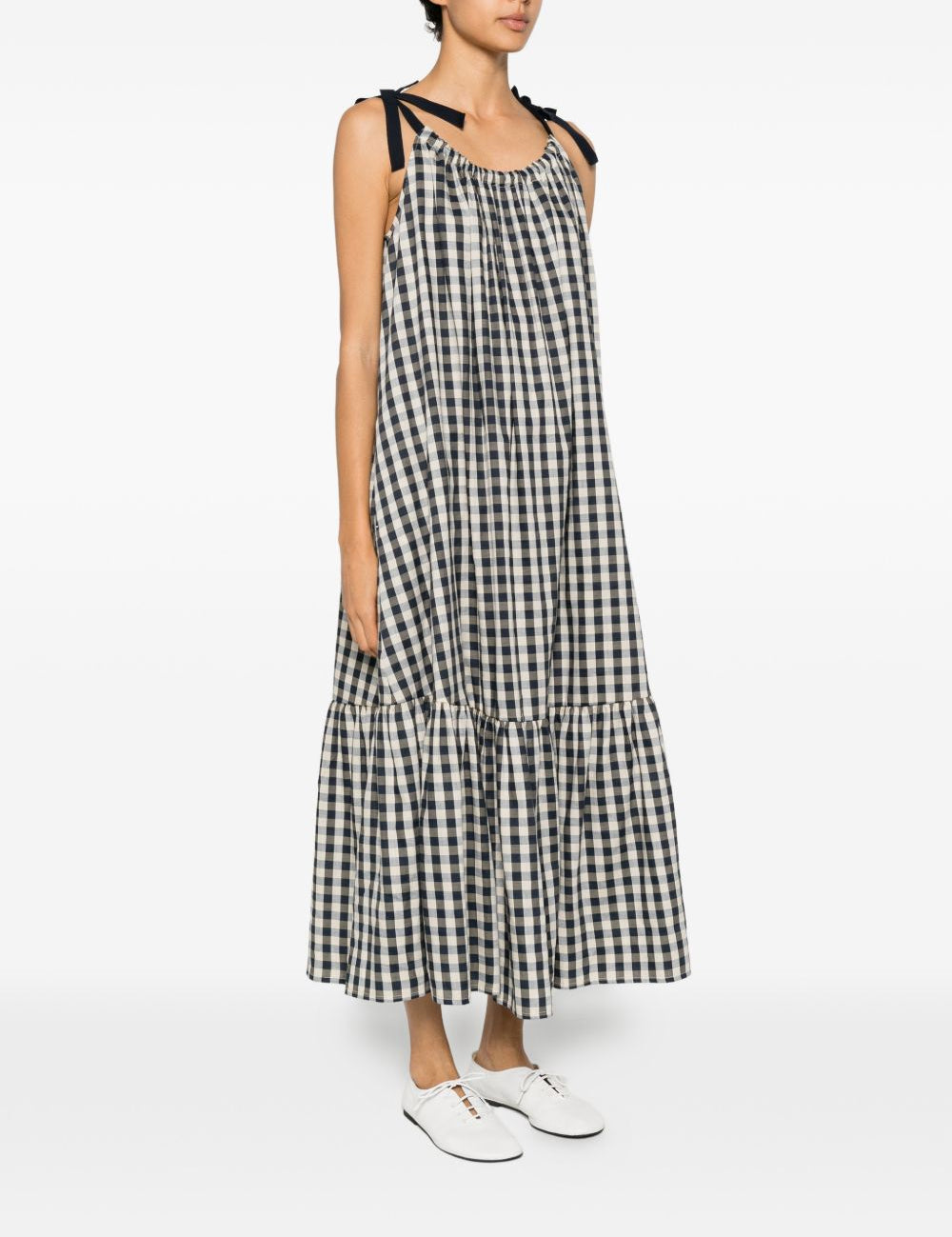 Abito midi a quadri ugola in bianco e nero Maxmara weekend - donna 