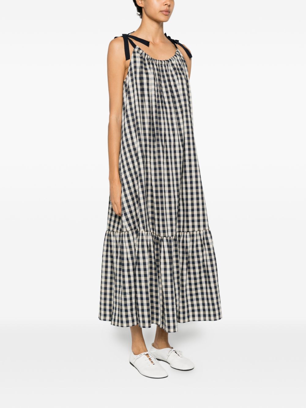 Abito midi a quadri ugola in bianco e nero Maxmara weekend - donna 
