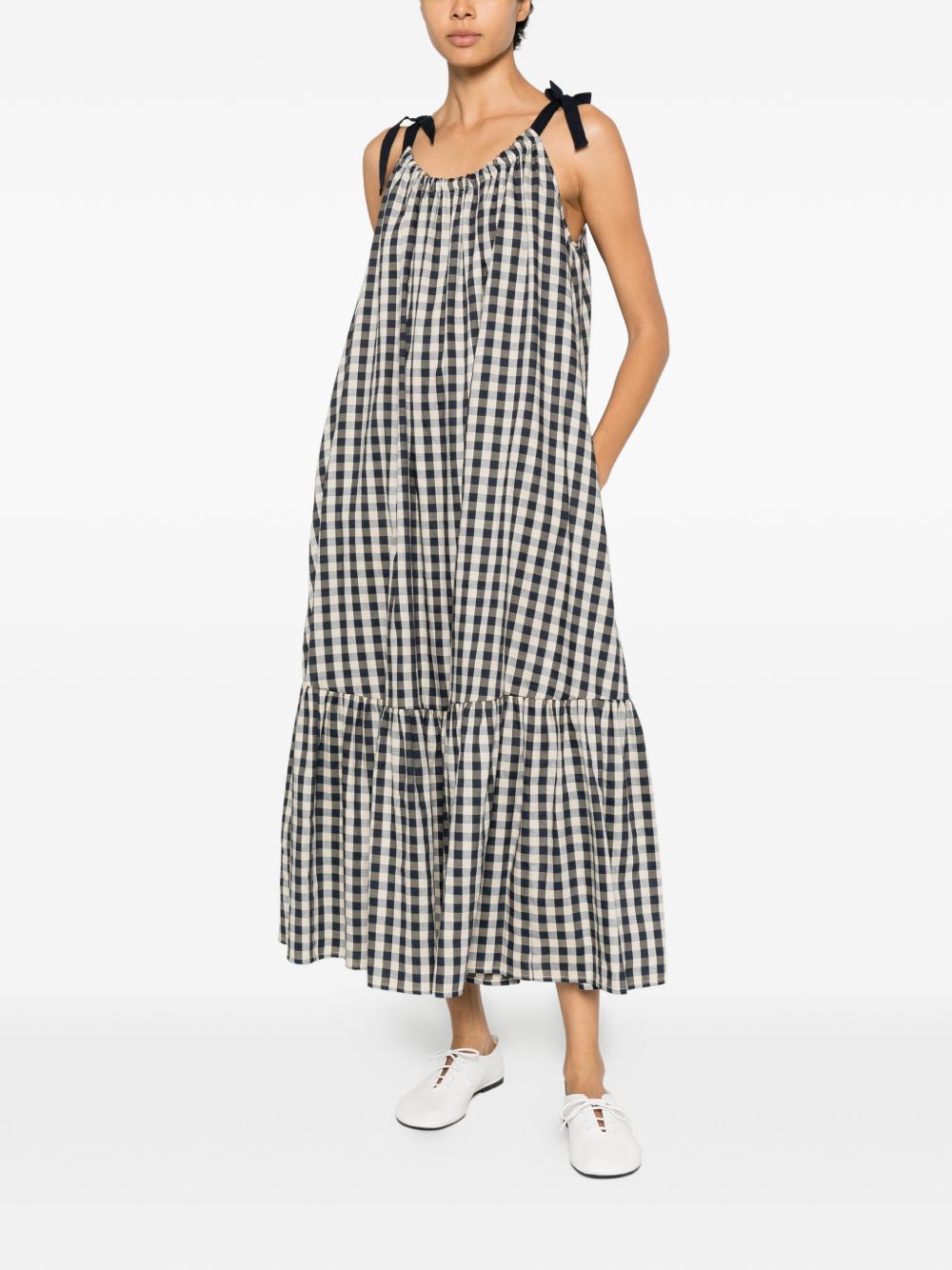 Abito midi a quadri ugola in bianco e nero Maxmara weekend - donna 