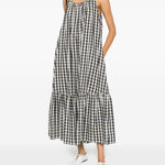 Abito midi a quadri ugola in bianco e nero Maxmara weekend - donna 