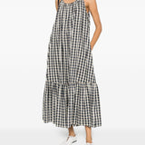 Abito midi a quadri ugola in bianco e nero Maxmara weekend - donna 