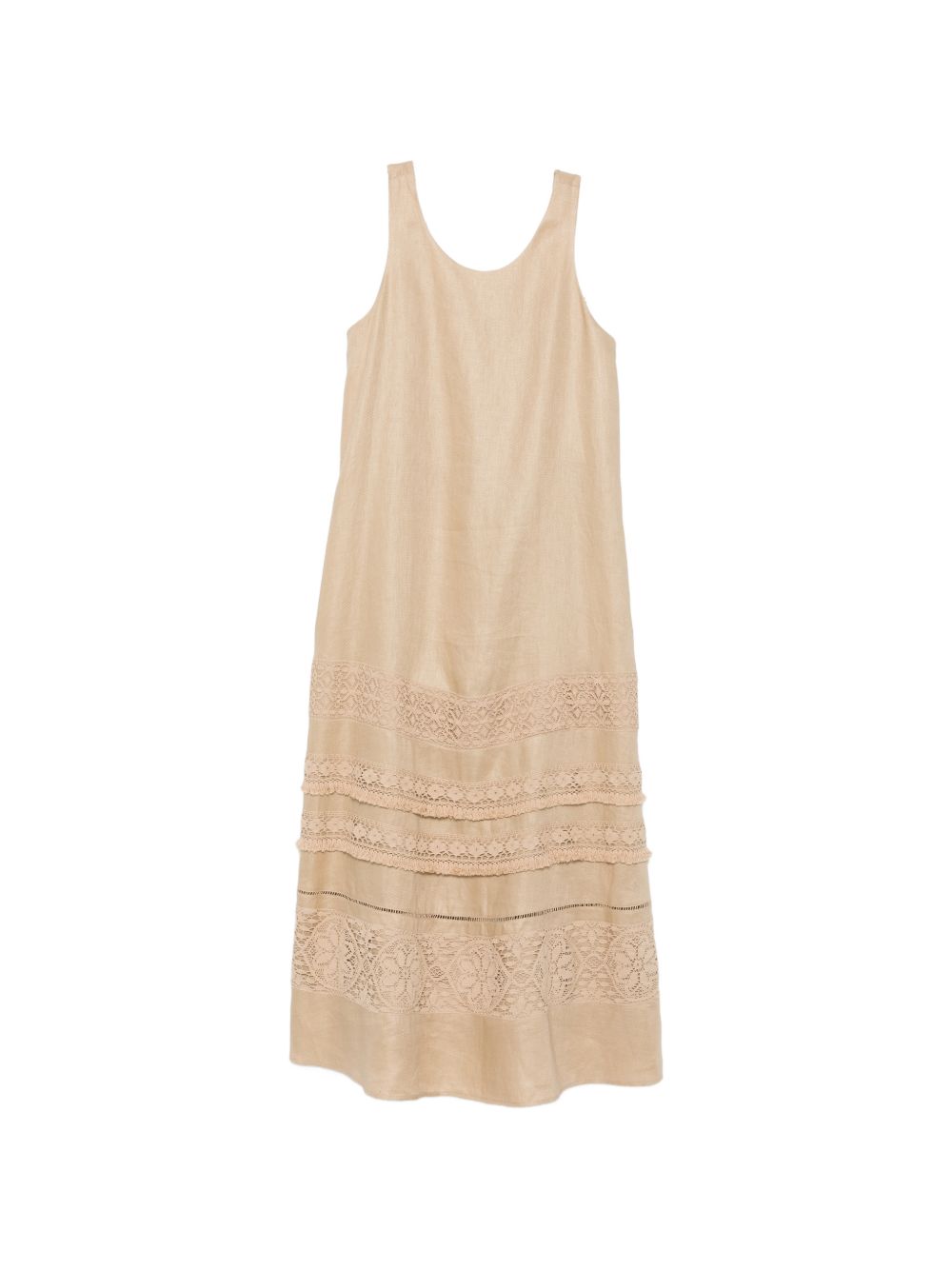 Abito midi con pizzo dolmen in beige Maxmara weekend - donna 