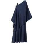 Abito drappeggiato calante in blu Maxmara weekend - donna 