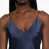 Abito drappeggiato calante in blu Maxmara weekend - donna 