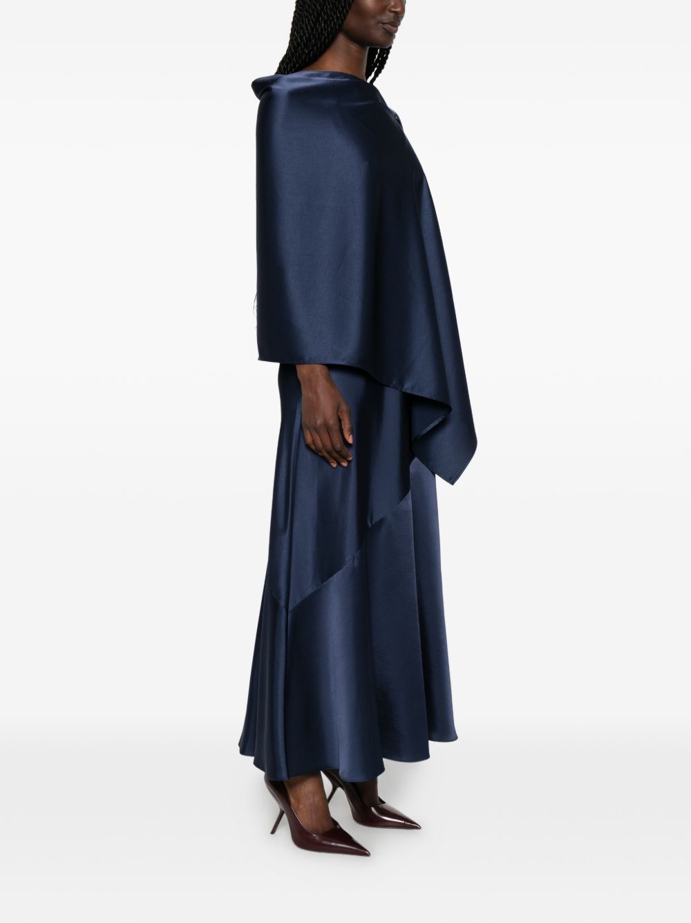 Abito drappeggiato calante in blu Maxmara weekend - donna 
