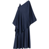 Abito drappeggiato calante in blu Maxmara weekend - donna 