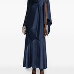 Abito drappeggiato calante in blu Maxmara weekend - donna 