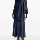 Abito drappeggiato calante in blu Maxmara weekend - donna 