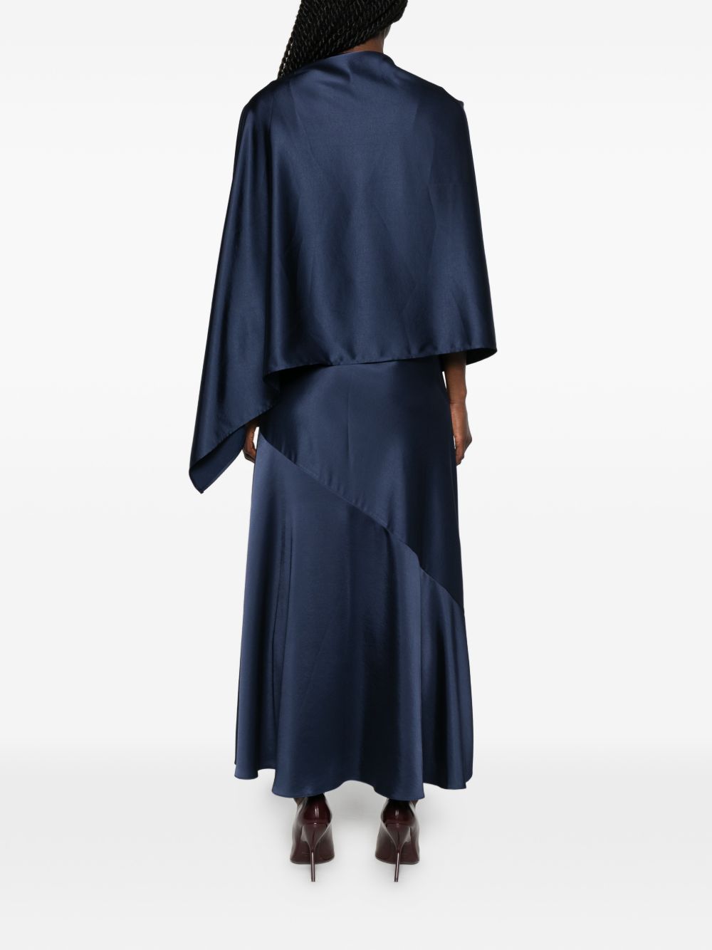 Abito drappeggiato calante in blu Maxmara weekend - donna 
