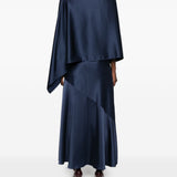 Abito drappeggiato calante in blu Maxmara weekend - donna 