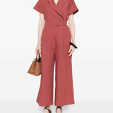 Tuta intera a gamba ampia in rosa Maxmara weekend - donna 