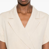 Tuta con culotte avvolgente in avorio Maxmara weekend - donna 