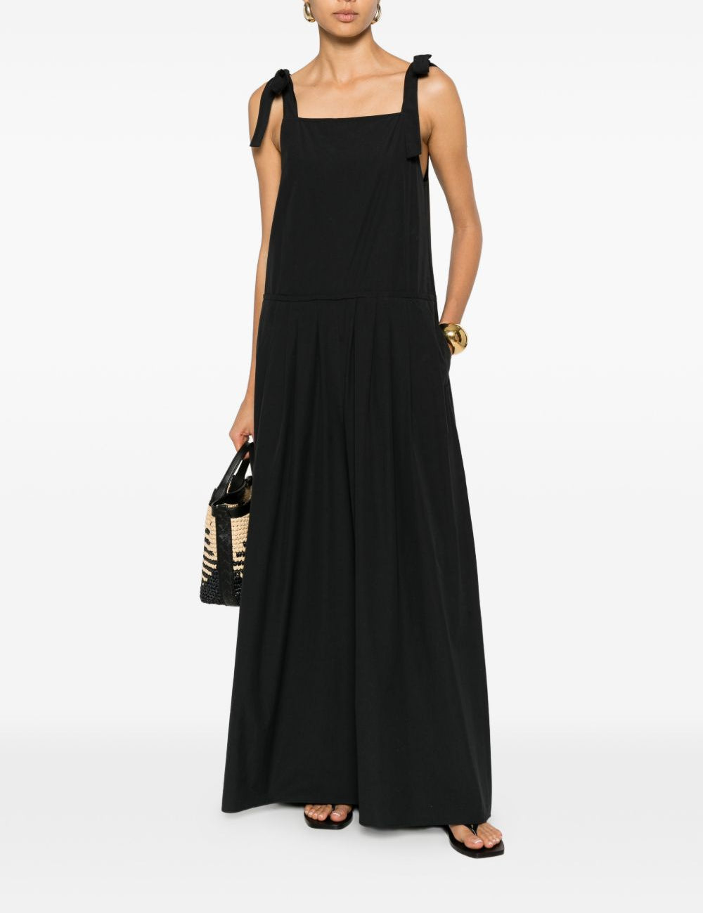 Tuta a gamba ampia con allacciatura agguati in nero Maxmara weekend - donna 