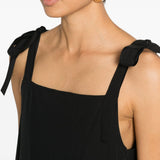 Tuta a gamba ampia con allacciatura agguati in nero Maxmara weekend - donna 