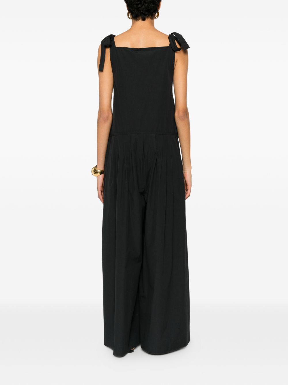 Tuta a gamba ampia con allacciatura agguati in nero Maxmara weekend - donna 