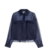 Blusa Colomba con tasche in blu Maxmara weekend - donna 