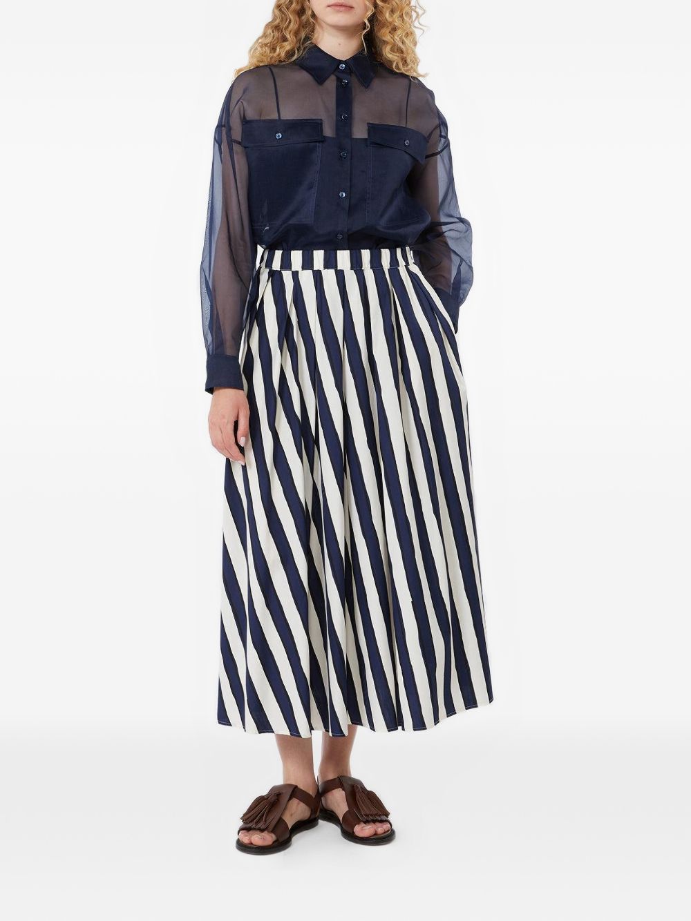 Blusa Colomba con tasche in blu Maxmara weekend - donna 