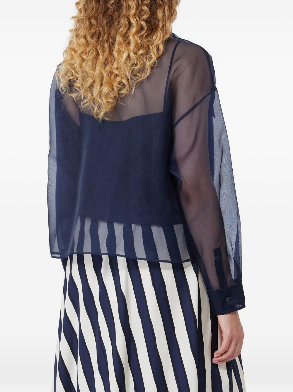 Blusa Colomba con tasche in blu Maxmara weekend - donna 